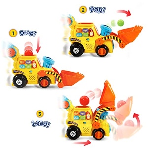 VTech Pop-a-Balls Push & Pop Bulldozer,Yellow - Image 10