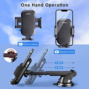 SUUSON Phone Holder for car -3in1 Long arm car Phone Holder Mount, Suitable for car Dashboard/Windshield/Vent, car Adjustable Phone Holder, Compatible with All Smart Phones and Cars - Image 6