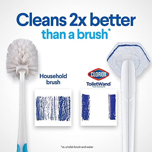 Clorox ToiletWand Disposable Toilet Cleaning System - ToiletWand, Storage Caddy and 6 Disinfecting ToiletWand Refill Heads (Packaging May Vary) (03191) - Image 11