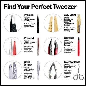 Expert Eyebrow Hair Removal Tweezer by Revlon, Tweezers for Men, Women & Kids, Stainless Steel - Image 3