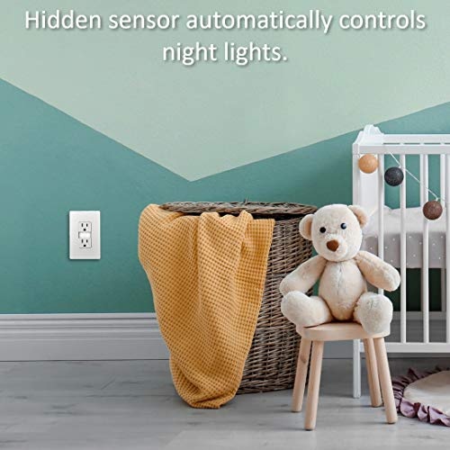 Legrand radiant Adjustable LED Night Light Outlet, Nightlight Electrical Outlets, Tamper Resistant, Safe for Kids, White, NTL885TRWCC6 1.6W x 2.75H - Image 11
