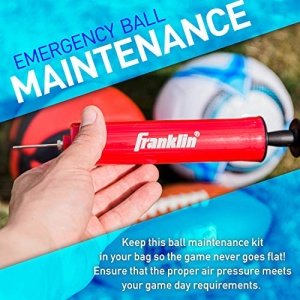 Franklin Sports Ball Pump Kit -7.5" Sports Ball Pump with Needle - Perfect for Basketballs, Soccer Balls and More - Complete Hand Pump Kit with Needles, Flexible Hose, Air Pressure Gauge and Carry Bag - Image 10