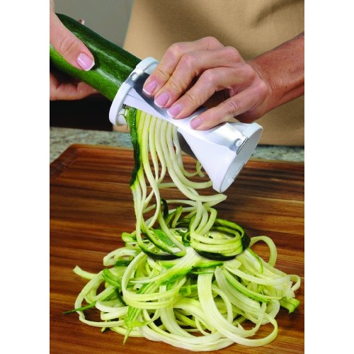 Ontel 1000203 Vegetable Spiralizer, Pack of 1, White - Image 6