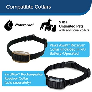 PetSafe Pawz Away Outdoor Pet Barrier for Cats and Dogs - Keeps Pets Out of Landscaping, Pools, Gardens, Water Features - Static Correction - Waterproof - Pet Proof Areas in Your Yard - Image 3