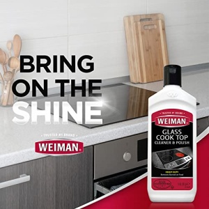 Weiman Cooktop and Stove Top Cleaner Kit - Glass Cook Top Cleaner and Polish 10 oz. Scrubbing Pad, Cleaning Tool, Razor, Scraper - Image 6