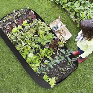 ASSR Fabric Raised Garden Bed, 135 Gallon 8 Holes Rectangle Breathable Planting Container Grow Bag Planter Pot for Plants, Flowers and Vegetables - Image 2