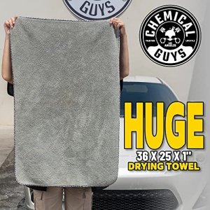 Chemical Guys MIC1995 Gray Woolly Mammoth Microfiber Dryer Towel (36" x 25") - Image 12