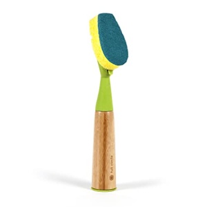 Full Circle Suds Up Soap Dispensing Dish Sponge with Bamboo Handle, 3 oz