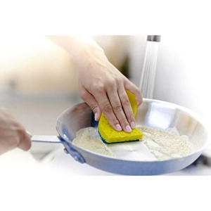 Scotch-Brite Heavy Duty Scrub Sponges, Sponges for Cleaning Kitchen and Household, Heavy Duty Sponges Safe for Non-Coated Cookware, 9 Scrubbing Sponges - Image 2