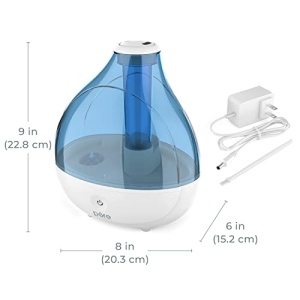 Pure Enrichment® MistAire™ Ultrasonic Cool Mist Humidifier - Quiet Air Humidifier for Bedroom, Nursery, Office, & Indoor Plants - Lasts Up To 25 Hours, 360° Rotation Nozzle, Auto Shut-Off, Night Light - Image 3