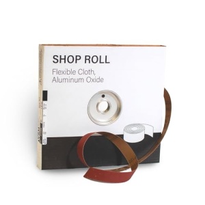 VSM Abrasives Shop Roll, 1 inch x 50 Yard, 80 Grit (Medium), Aluminum Oxide Abrasive Cloth Roll, F Weight Flexible Cotton Backing, Red and Brown Color, for Multifaceted Grinding Tasks - Image 9