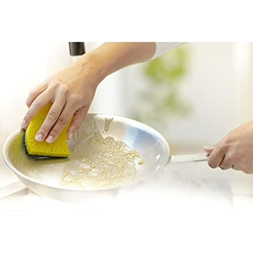 Scotch-Brite Heavy Duty Scrub Sponges, Sponges for Cleaning Kitchen and Household, Heavy Duty Sponges Safe for Non-Coated Cookware, 9 Scrubbing Sponges - Image 4