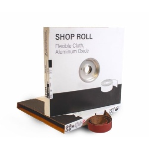 VSM Abrasives Shop Roll, 1 inch x 50 Yard, 80 Grit (Medium), Aluminum Oxide Abrasive Cloth Roll, F Weight Flexible Cotton Backing, Red and Brown Color, for Multifaceted Grinding Tasks - Image 7
