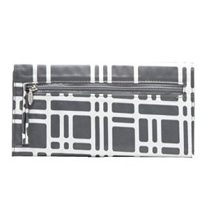 Big Skinny Women's Leather Slimvelope Tri-Fold Checkbook Slim Wallet, Holds Up to 40 Cards, Lightweight,slim, Graphite Cobble - Image 9