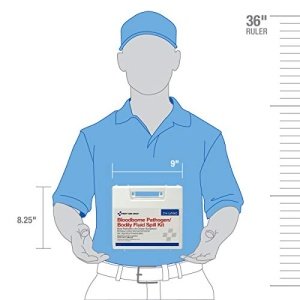 First Aid Only 214-U/FAO Body Fluid Clean Up Kit, 23-Piece Blood Pathogen Clean Up Kit in Plastic Case - Image 3