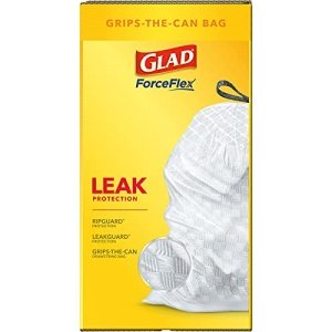 Glad® ForceFlex Tall Kitchen Drawstring Trash Bags, 13 Gallon, Unscented, 120 Count. - Image 4