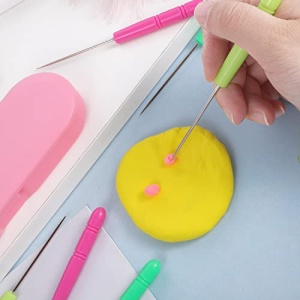 6Pcs Cookie Scribe Tool Sugar Stir Needle Stored in Plastic Box Colorful Cookie Decorating Tools DIY Baking Pin for Royal Icing Biscuit Coffee Sugarcraft Handcraft - Image 4