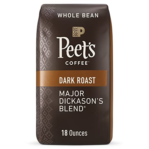 Peet's Coffee, Dark Roast Whole Bean Coffee - Major Dickason's Blend 18 Ounce Bag - Image 1