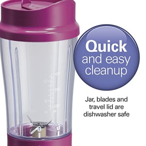 Hamilton Beach Shakes and Smoothies with BPA-Free Personal Blender, 14 oz, Raspberry - Image 6