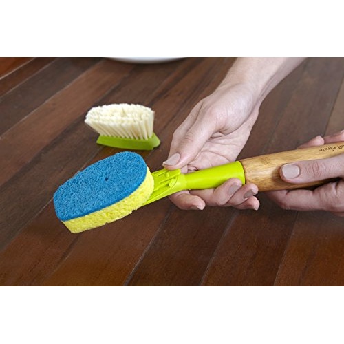 Full Circle Suds Up Soap Dispensing Dish Sponge with Bamboo Handle, 3 oz - Image 5