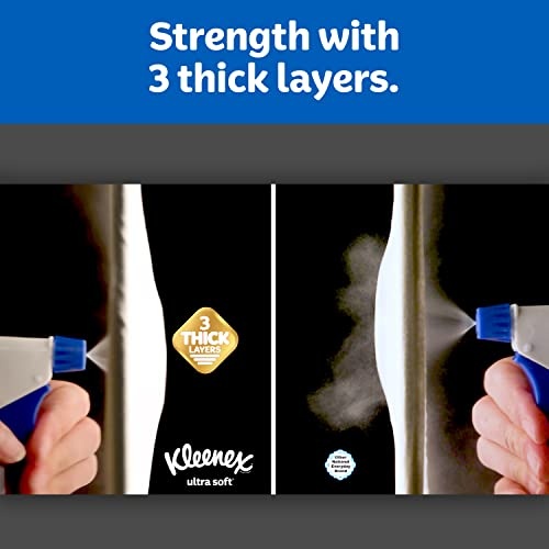 Kleenex Expressions Ultra Soft Facial Tissues, Soft Facial Tissue, 8 Flat Boxes, 120 Tissues per Box, 3-Ply (960 Total Tissues) - Image 5