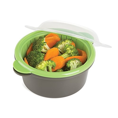 Progressive International Microwave Mini Steamer, Gray - Image 1