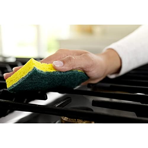 Scotch-Brite Heavy Duty Scrub Sponges, Sponges for Cleaning Kitchen and Household, Heavy Duty Sponges Safe for Non-Coated Cookware, 9 Scrubbing Sponges - Image 3