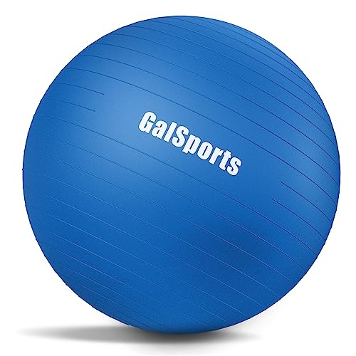 GalSports Yoga Ball Exercise Ball for Working Out, Anti-Burst and Slip Resistant Stability Ball, Swiss Ball for Physical Therapy, Balance Ball Chair, Home Gym Fitness - Image 1