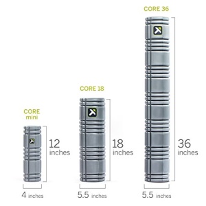 TriggerPoint CORE Foam Massage Roller with Softer Compression for Exercise, Deep Tissue and Muscle Recovery - Relieves Muscle Pain & Tightness, Improves Mobility & Circulation (12''), Gray - Image 4