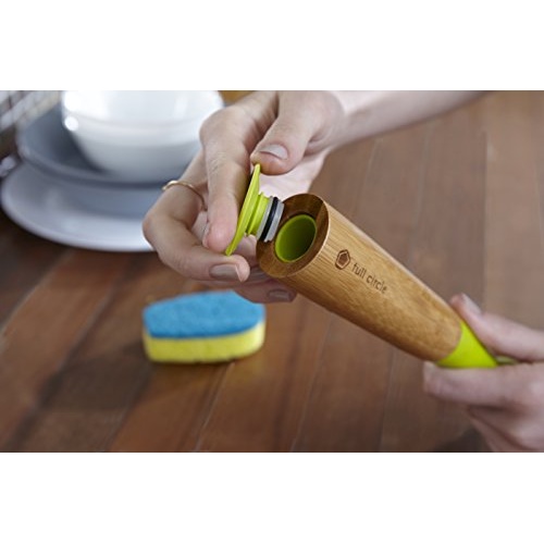 Full Circle Suds Up Soap Dispensing Dish Sponge with Bamboo Handle, 3 oz - Image 3