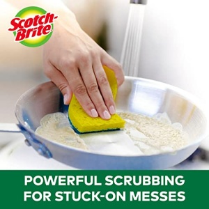 Scotch-Brite Heavy Duty Scrub Sponges, Sponges for Cleaning Kitchen and Household, Heavy Duty Sponges Safe for Non-Coated Cookware, 9 Scrubbing Sponges - Image 7