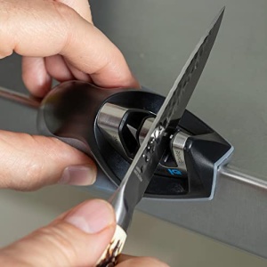 KitchenIQ 50009 Edge Grip 2-Stage Knife Sharpener, Black - Image 5