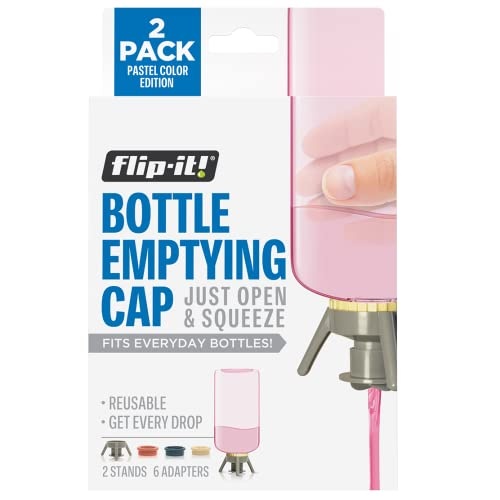 Flip-It! Bottle Emptying Kit (2 Pack, Pastel Color Edition) - Image 1