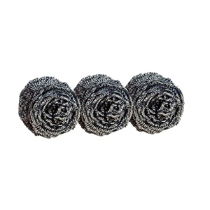 Scotch-Brite Stainless Steel Scrubber, Dish Scrubbers for Cleaning Kitchen and Household, Steel Scrubbers for Cleaning Dishes, 3 Scrubbers - Image 2