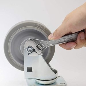 6 8 10 12 Inch Silver Adjustable Wrench, 20-40 mm Wide Jaw Opening, Drop Forged Steel Heat Treated Chrome-plated, Professional Garage DIY Classic Proto Tools (12 Inch) - Image 7