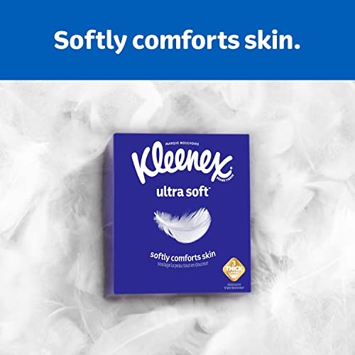 Kleenex Expressions Ultra Soft Facial Tissues, Soft Facial Tissue, 8 Flat Boxes, 120 Tissues per Box, 3-Ply (960 Total Tissues) - Image 6