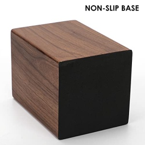 MaxGear Pen Holder for Desk Premium Walnut Pencil Holder Pen Cup Makeup Brush Holder Desk Accessories & Workspace Organizers for Home, School & Office - Image 6
