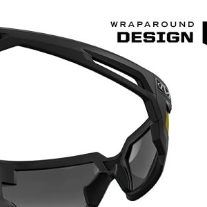 Mechanix Wear: Vision Type-X Safety Glasses with Advanced Anti Fog, Scratch Resistant, Black Frame, Protective Eyewear, Lightweight Glasses, Ventilated Temples, For Outdoor Use (Fire Mirror Lens) - Image 3