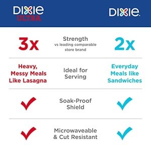 Dixie 10 Inch Paper Plates, Dinner Size Printed Disposable Plate, 204 Count (3 Packs of 68 Plates) - Image 6