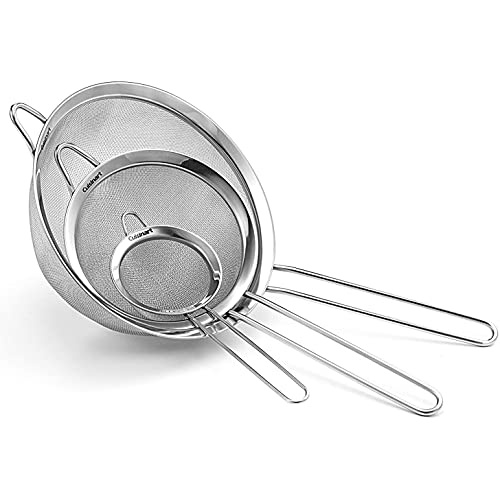 Cuisinart CTG-00-3MS Set of 3 Fine Set of Mesh Strainers, 1, Stainless Steel - Image 3