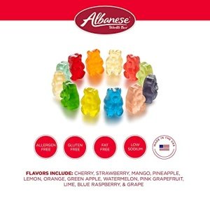 Albanese World's Best 12 Flavor Gummi Bears, 5lbs of Easter Candy, Great Easter Basket Stuffers - Image 9