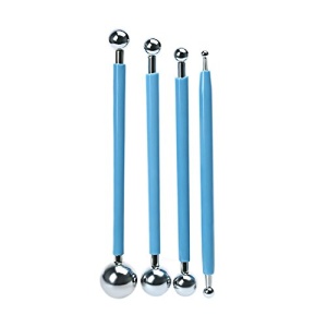 Fondant Cake Pan Flower Decorating Clay Flower Sugar Craft Ball Model DIY Tool (Small (4pcs)) - Image 5