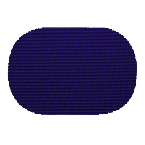 Kraftware 31636 Fishnet Placemat Dz, Oval, Navy - Image 1