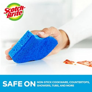 Scotch-Brite Non-Scratch Scrub Sponges, For Washing Dishes and Cleaning Kitchen, 9 Scrub Sponges - Image 13