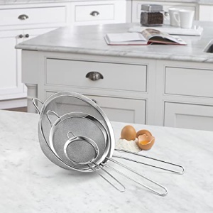 Cuisinart CTG-00-3MS Set of 3 Fine Set of Mesh Strainers, 1, Stainless Steel - Image 2