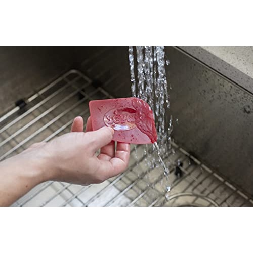 Lodge Pan Scrapers. Handheld Polycarbonate Cast Iron Pan Cleaners. (2-Pack. Red/Black) - Image 3