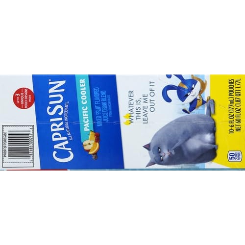 Capri Sun Pacific Cooler Mixed Fruit Naturally Flavored Kids Juice Drink Blend (10 ct Box, 6 fl oz Pouches) - Image 7