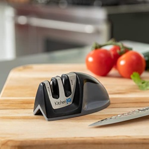 KitchenIQ 50009 Edge Grip 2-Stage Knife Sharpener, Black - Image 6