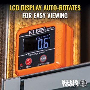 Klein Tools 935DAG Digital Electronic Level and Angle Gauge, Measures 0 - 90 and 0 - 180 Degree Ranges, Measures and Sets Angles - Image 12
