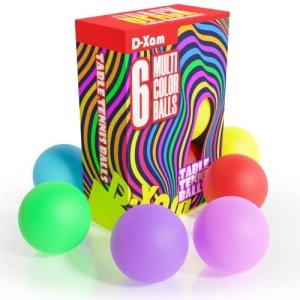 6 Pack Ping Pong Balls High Bounce 1 Star ABS Table Tennis Ball (Size 40+) Ideal for Beginner Craft Party School Activities Family Games Pets Cat Dog - Image 2